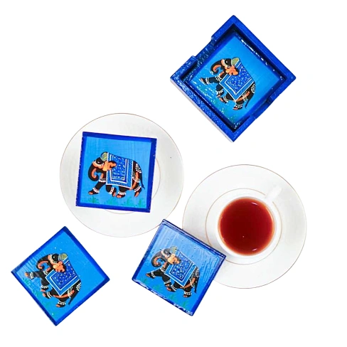 ELEPHANT COASTER BLUE